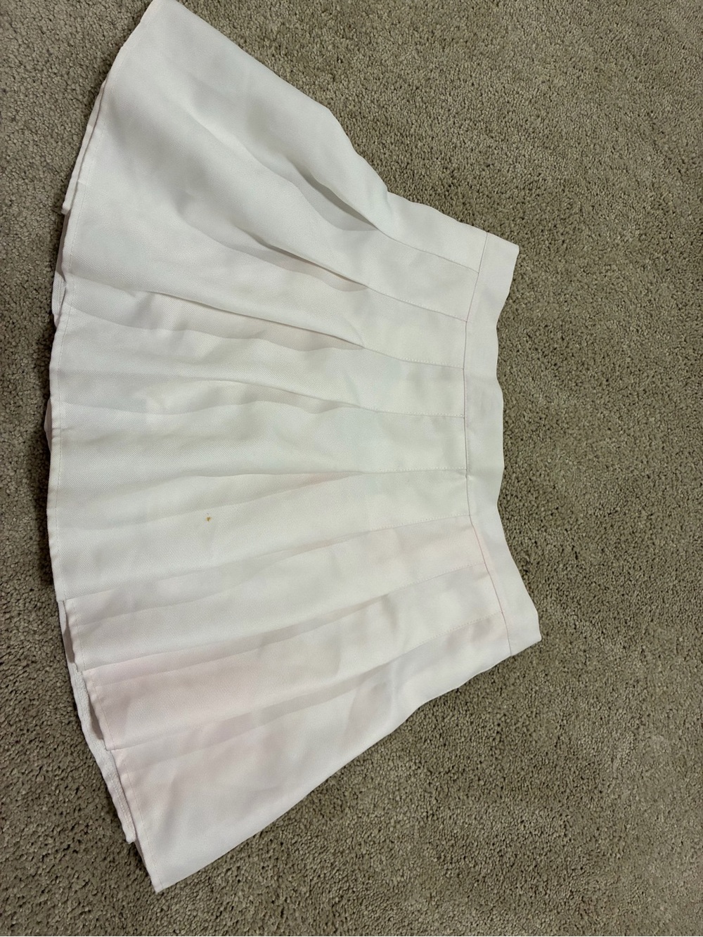 White Pleated Mini Skirt - Women